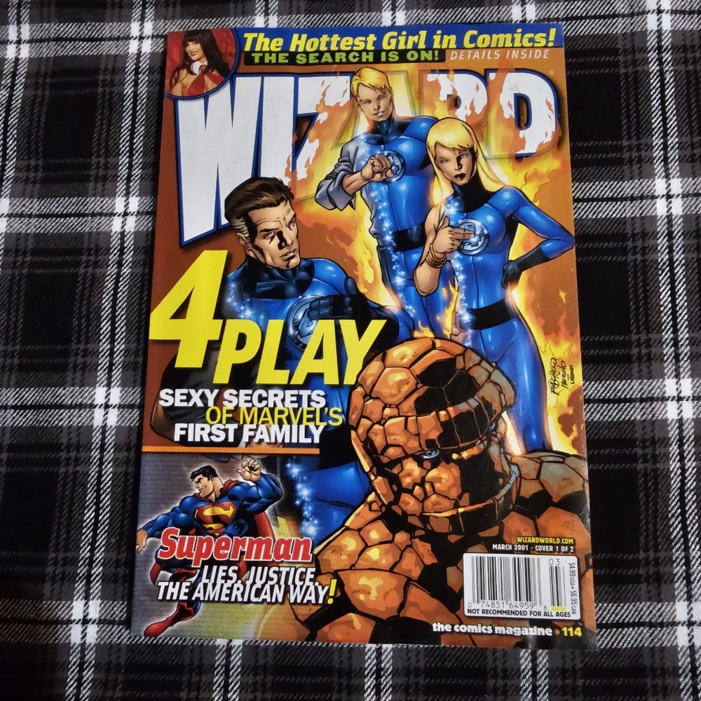Wizard The Comics Magazine #114 March 2001 | Fantastic Four | Cover 1 of 2